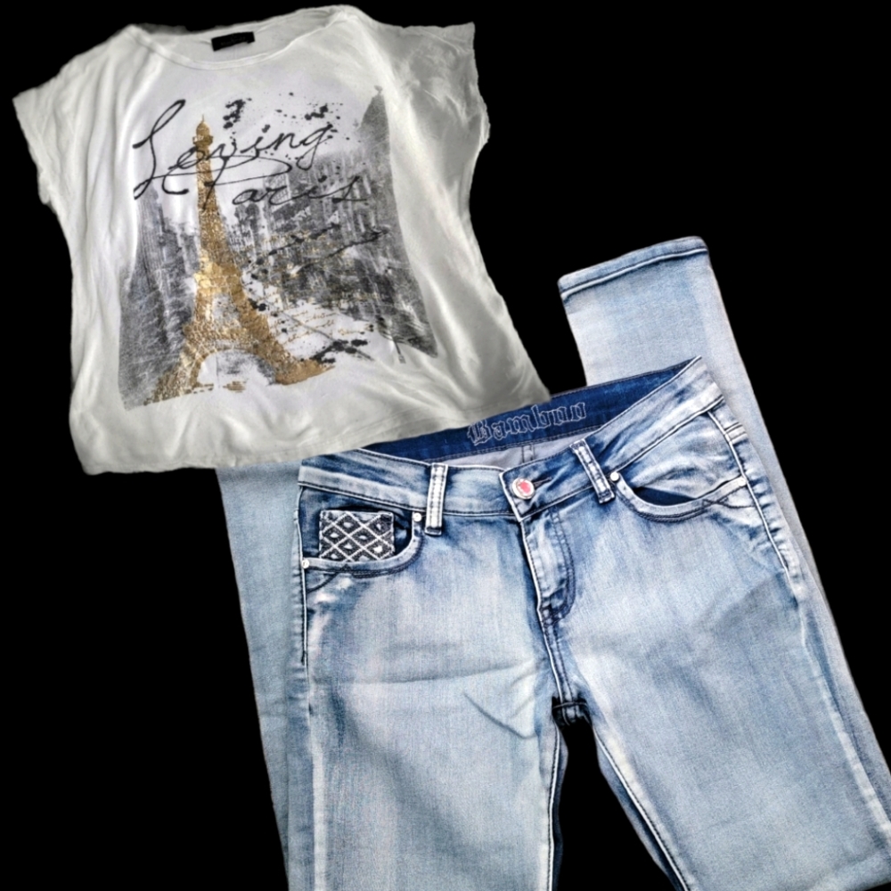 GUC Bamboo Washedout Midrise Skinny Jeans